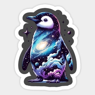 celestial penguin Sticker